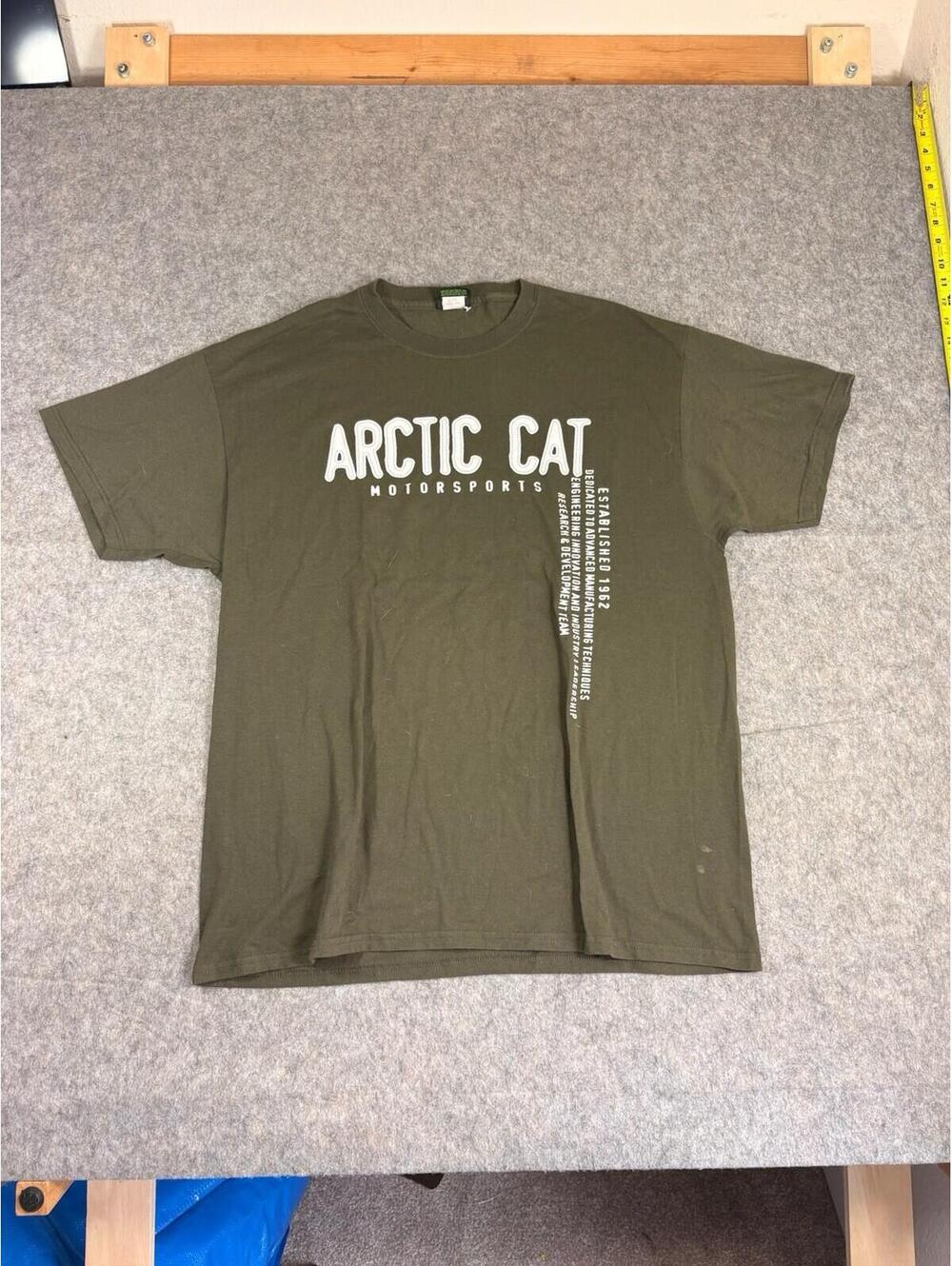 Vintage Arctic Cat Shirt Mens XL Green Y2K Snowmobile Got Snow Graphic Tee
